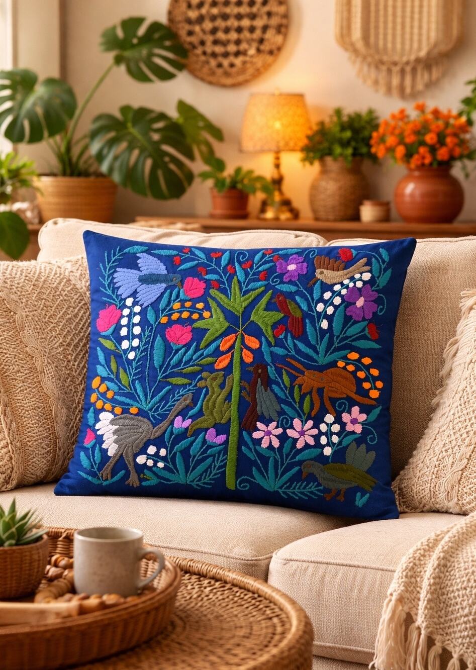 Handmade Whimsical Animal Pillow Cover
